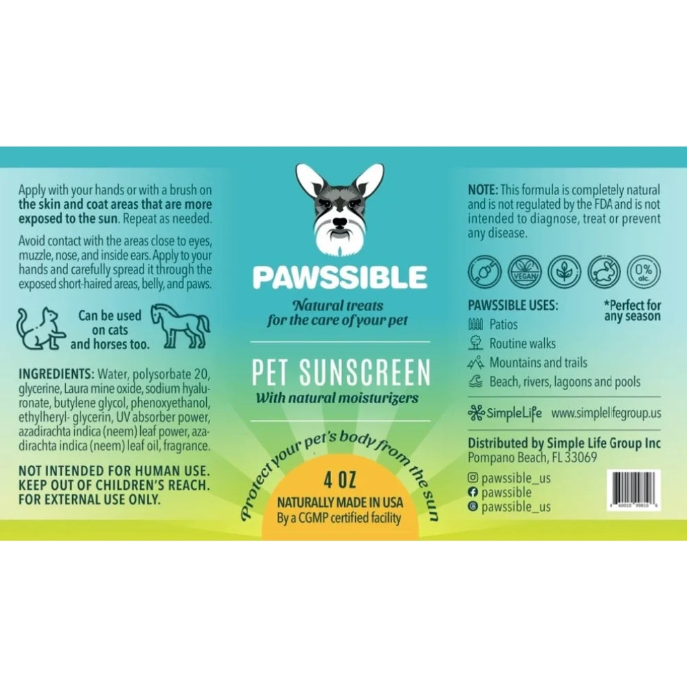 Pawssible Pet Sunscreen