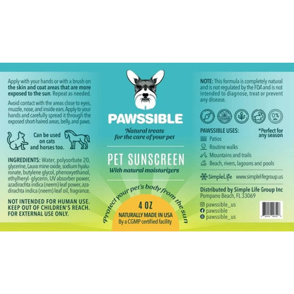 Pawssible Pet Sunscreen